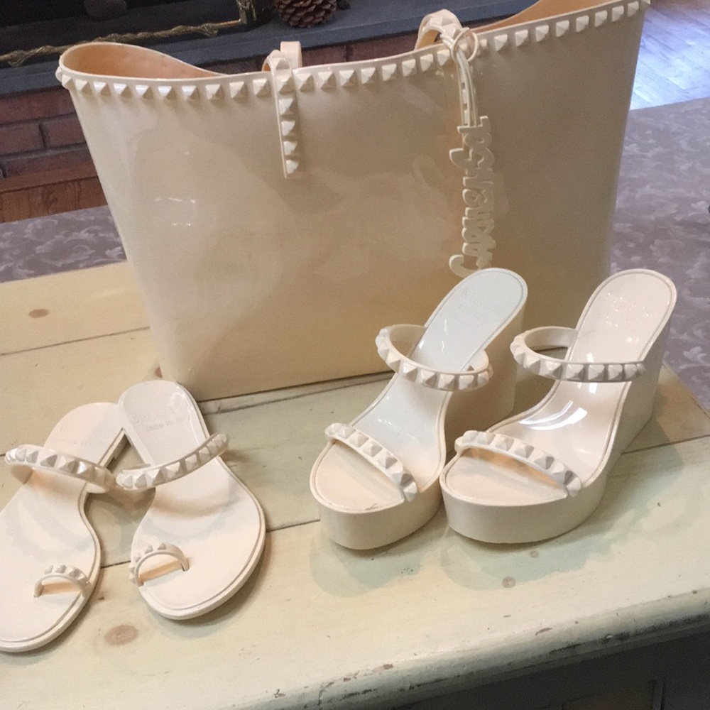 Brand new Carmen Sol Purse & sandals set
